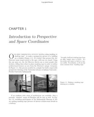 Introduction to Perspective and Space Coordinates