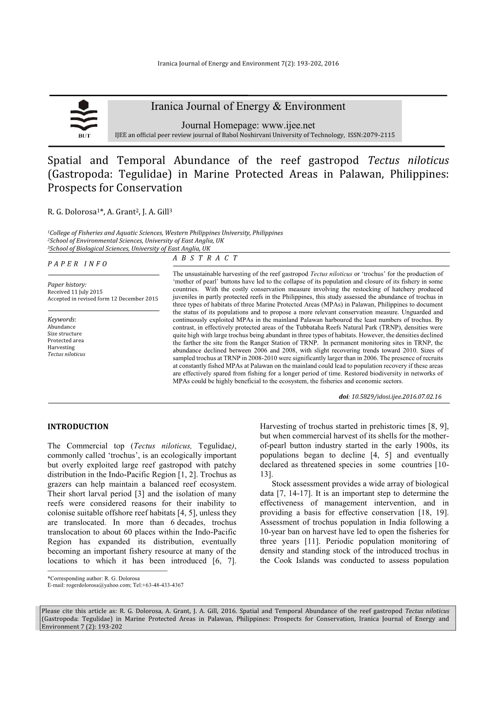 In Marine Protected Areas in Palawan, Philippines: Prospects for Conservation