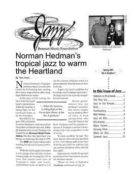 Norman Hedman's Tropical Jazz to Warm the Heartland