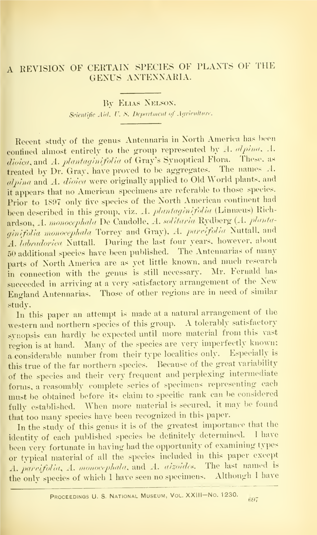 Proceedings of the United States National Museum