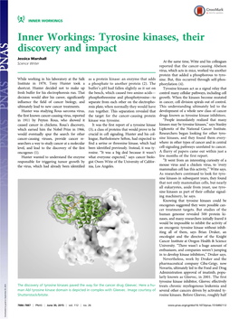 Inner Workings: Tyrosine Kinases, Their Discovery and Impact