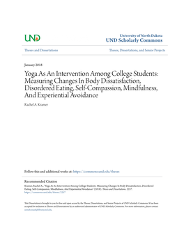 Yoga As an Intervention Among College Students