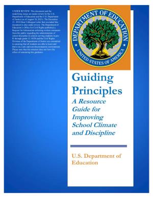 A Resource Guide for Improving School Climate and Discipline