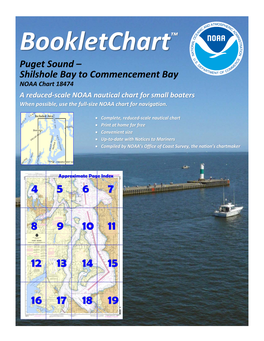 Bookletchart™ Puget Sound – Shilshole Bay to Commencement Bay NOAA Chart 18474