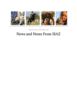 ISAZ Newsletter, April 2019