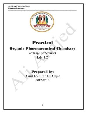Practical Organic Pharmaceutical Chemistry 4Th Stage (2Nd Course)