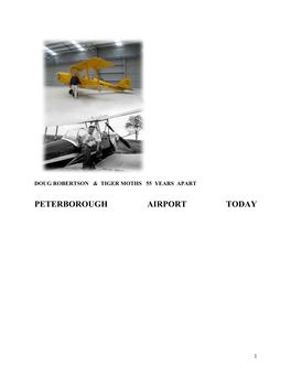 A History of the Peterborough Airport