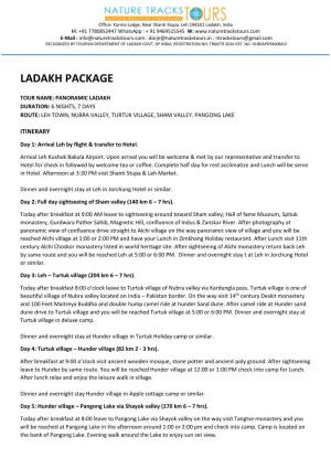 Ladakh Package