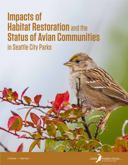 Impacts of Habitat Restorationand the Status of Avian Communities