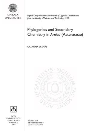 Phylogenies and Secondary Chemistry in Arnica (Asteraceae)