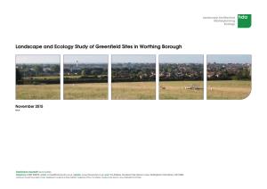 Landscape and Ecology Study of Greenfield Sites in Worthing Borough