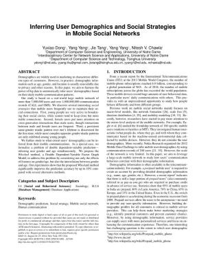 Inferring User Demographics and Social Strategies in Mobile Social Networks