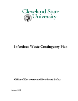 Infectious Waste Contingency Plan