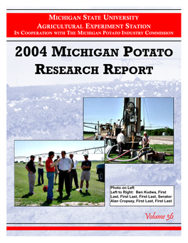 2004 Michigan Potato Research Report