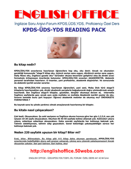 Kpds-Üds-Yds Reading Pack