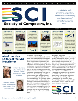 SCI Newsletter January / February 2008