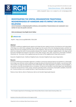 Investigating the Spatial Organization Traditional