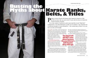 Busting the Myths About Karate Ranks, Belts, & Titles