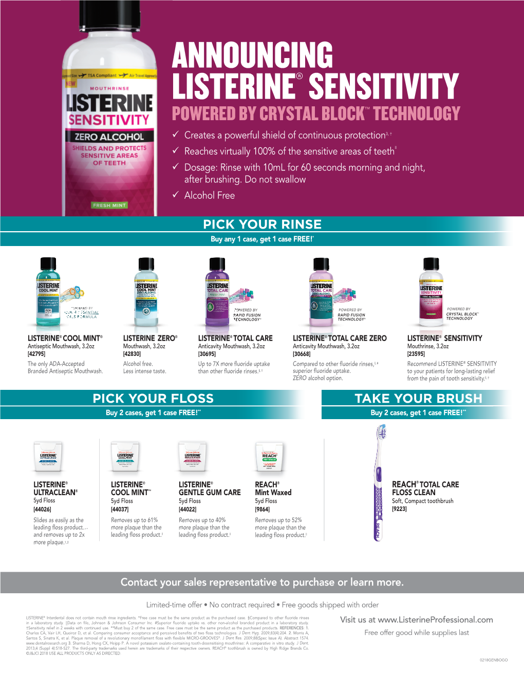 Announcing Listerine® Sensitivity Powered by Crystal Block™ Technology
