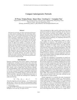 Compact Autoregressive Network