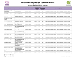 Directorio De Servidores Públicos