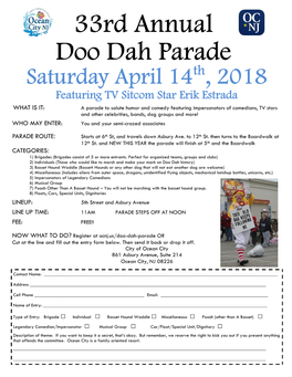 33Rd Annual Doo Dah Parade