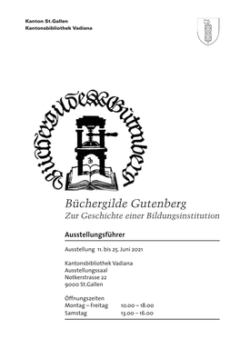 Büchergilde Gutenberg Zur Geschichte Einer Bildungsinstitution