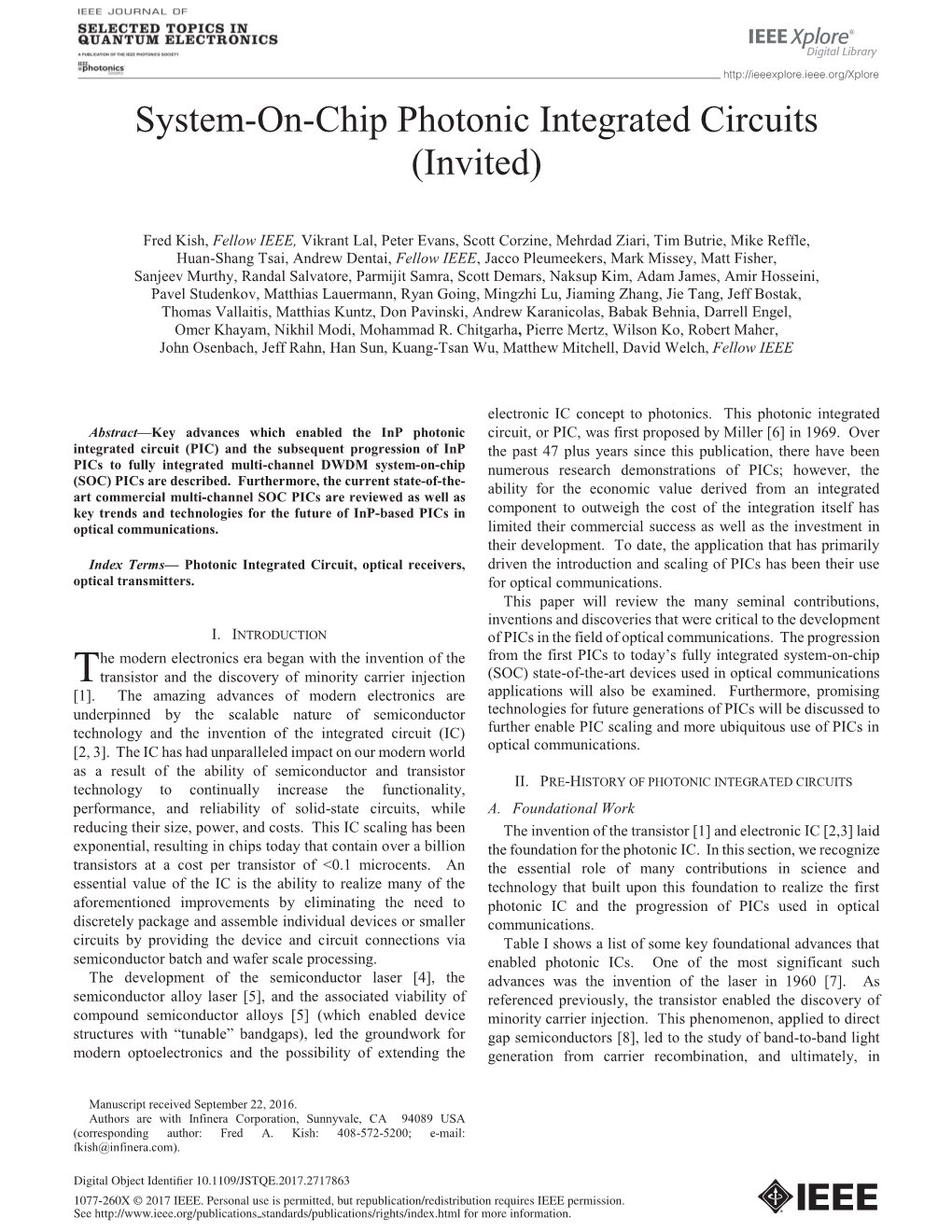 System-On-Chip Photonic Integrated Circuits (Invited)