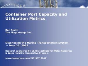 Container Port Capacity and Utilization Metrics