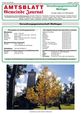 Magdala / Mellingen / Blankenhain  036 458 - 31 014 Bereitschaft Tag Und Nacht Auch Am Wochenende