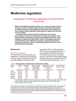 Medicines Regulation
