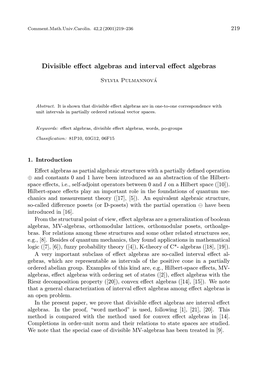 Divisible Effect Algebras and Interval Effect Algebras