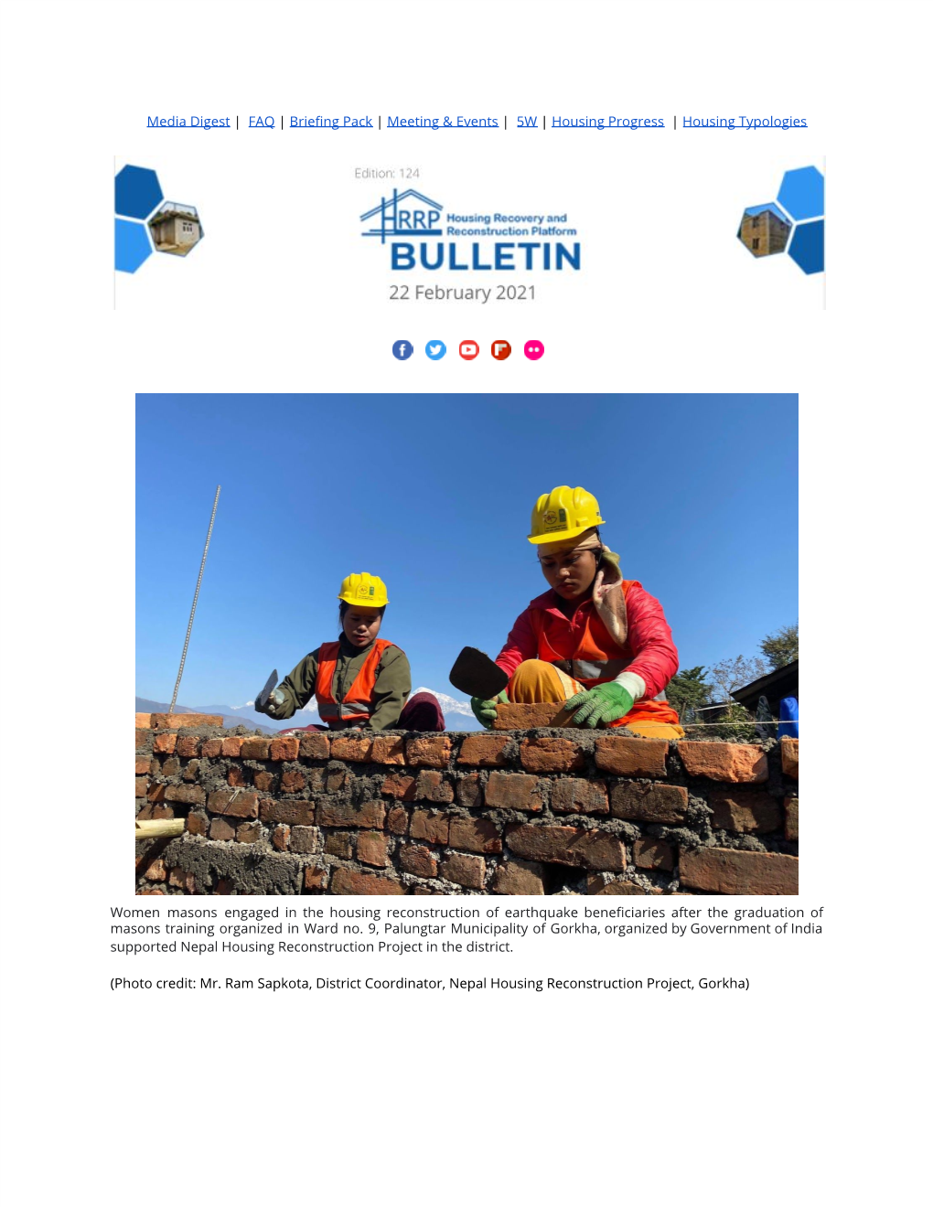 HRRP Bulletin Housing Recovery and Reconstruction Platform, Nepal