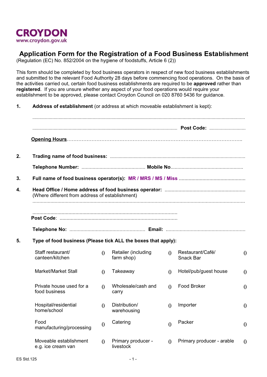 Food Registration Form 3