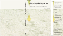 Digestion of Dietary Fat of Dietary Digestion D