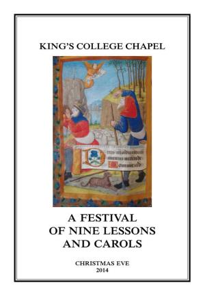 A Festival of Nine Lessons and Carols 2014