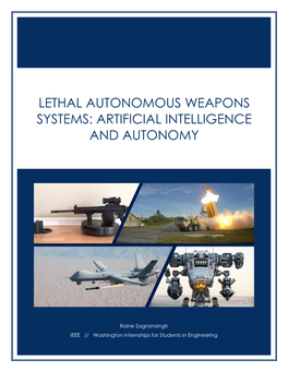 Lethal Autonomous Weapons Systems: Artificial Intelligence and Autonomy