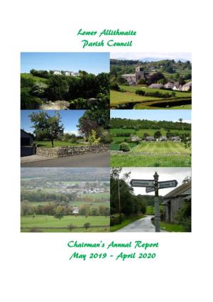 Lower Allithwaite Parish Council Chairman's Annual Report May 2019 – April 2020