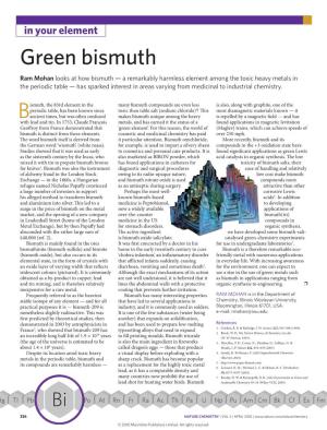 Green Bismuth