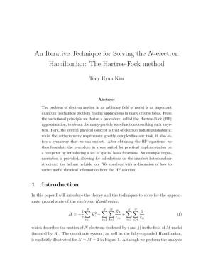 The Hartree-Fock Method