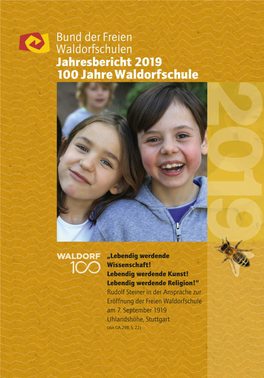 Rudolf Steiner in Der Ansprache Zur Eröffnung Der Freien Waldorfschule Am 7