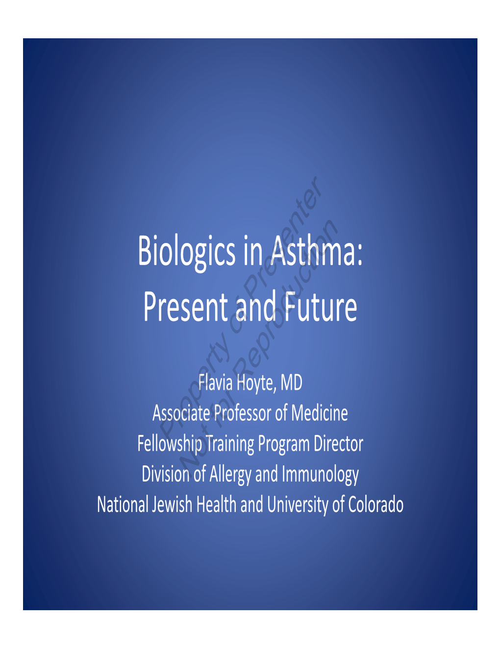Biologics in Asthma