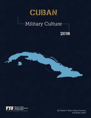 CUBAN Military Culture