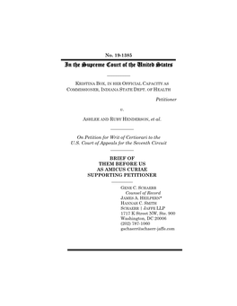 An Amicus Brief with the Supreme Court