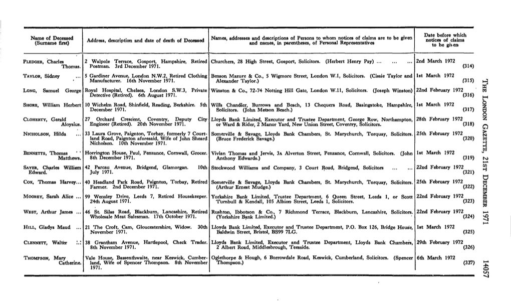 Name of Deceased (Surname First)