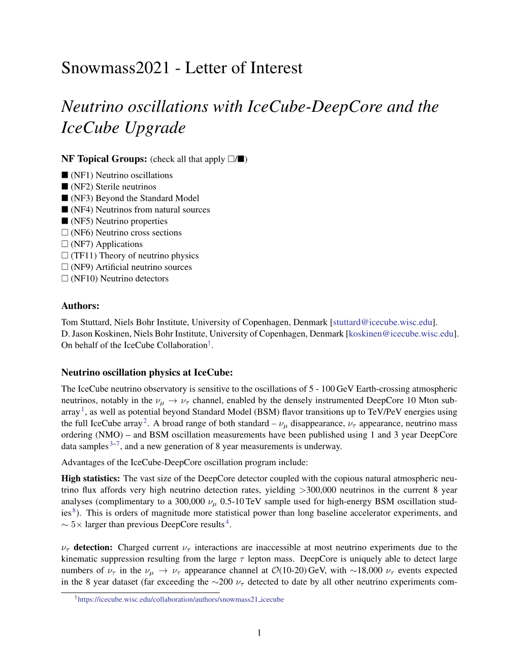 Letter of Interest Neutrino Oscillations with Icecube-Deepcore and the Icecube Upgrade