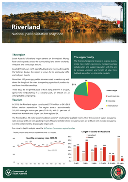 Riverland Visitation Snapshot