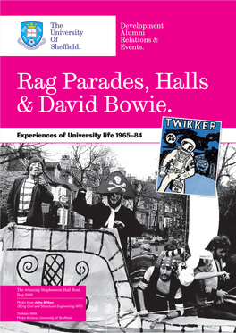 Rag Parades, Halls & David Bowie