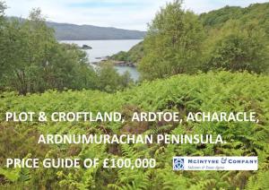 Price Guide of £100,000 Plot & Croftland, Ardtoe
