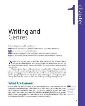 Writing and Genres